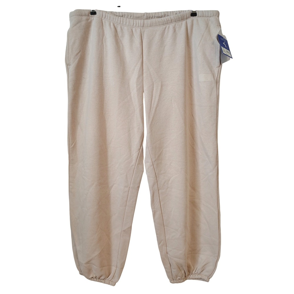 NWT‎ Joy Lab Womens Sweatpants XXL Beige Side Pockets Athleisure Joggers